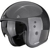 Motociklisticka kaciga Scorpion Belfast II Carbon Solid otvorenog tipa, crna