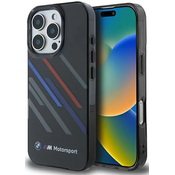 BMW BMHCP16L23HTRAK iPhone 16 Pro 6.3 black hardcase Motosport IML Random Stripes (BMHCP16L23HTRAK)
