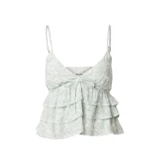 HOLLISTER Top  menta / bijela