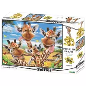 Prime 3D Super puzzle Žirafe 500 delova 61x46cm Selfi 10374