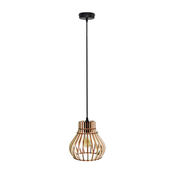 Luster na sajli BARREL 1xE27/24W/230V precnika 20 cm