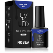 NOBEA UV & LED Nail Polish gel lak za nohte z uporabo UV/LED lučke sijajen odtenek Royal blue #43 6 ml