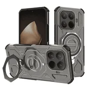Hibridni ovitek Carbon Shield Pro za Xiaomi 15T Pro - smoke black