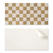 shumee Komplet vinilnih ploščic z motivom kuhinje - abstrakten vzorec šahovnice 10x40x20 cm