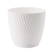 Cvetlični lonec MIKA ECO RECYCLED s podstavkom 270mm bel 80791