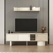 Hanah Home TV komoda Valento 20673, 180 cm, Moonstone / travertin