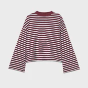 Cropp - Majica dugih rukava sa prugama - bordo