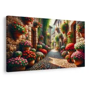 Slika cvetlična uličica - 120x80