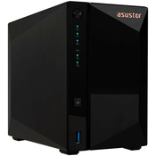 Asustor NAS AS3302T v2 2x 3,5" SATA, Realtek RTD1619B 1,7 GHz, 2 GB, 2,5 GbE x1, USB3.2 Gen1 x3