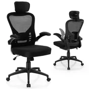COSTWAY Ergonomski pisarniški stol s funkcijo zibanja, (5000302337)
