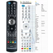 General SEG VCR306, VCR4100, VCR4200, VCR4300 - compatible General-branded remote control
