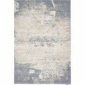 Siva/kremno bela volnena preproga 160x240 cm Bran – Agnella