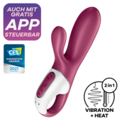 Vibrator Satisfyer Hot Bunny z aplikacijo, rdeč