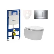 SIKOGES3W6 SAT Brevis wc školjka s kompletom Geberit Duofix 111.300.00.6 Sigma30