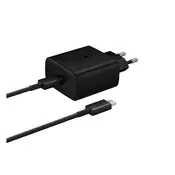 SAMSUNG mrežni punjač s Type-C priključkom 45 W, PD brzi punjač 2.0 + Type-C kabel, CRNA EP-TA845EBE + EP-DW767JBE