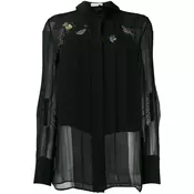 Carven - bug-appliquéd blouse - women - Black