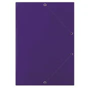 Gumena mapa, karton, A4, DONAU Standard, plava FEP10G