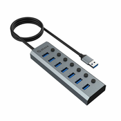 Akasa Connect 7 IPS - USB Hub AK-HB-21BKCM