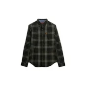 Superdry & Co Srajca oliva/temno zelena/bela