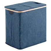 YOSHI laundry basket 53x51x34cm, bamboo, blue - Modra - 530x510x340 mm - Gedy - YOSHI - 24 - Tkanina - Koš za perilo - Kvadratni - 530 - 510 - 340 - 87 - 14
