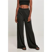 Womens Modal Wide Trousers Black