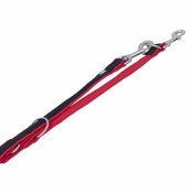 Nobby Najlonski mrežni povodec Preno 200cm x 15-20mm rdeč