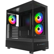 Ohišje MONTECH XR, prozor, RGB, ATX, črno