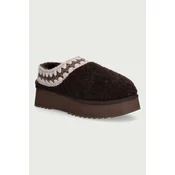 Mou copati ženski Platform Clog Curly Sheepskin