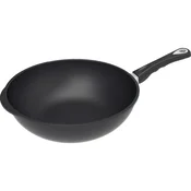 AMT Gastroguss litoželezna wok ponev 32 cm, primerna za indukcijo