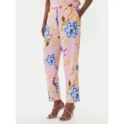 LOLA CASADEMUNT Hlače iz tkanine LS2614023 Roza Slim Fit