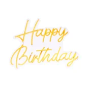 Atmosphera - LED neonska zidna dekoracija HAPPY BIRTHDAY LED/5V