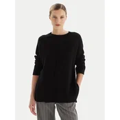 KAOS Džemper RI1KT003 Crna Regular Fit