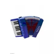 GOLDENCUP JP1708 17 MONOPHONIC 8 BASS BLUE OTROŠKA HARMONIKA