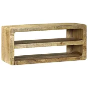 TV ormar s policom Smeda 80 x 32 x 36 cm Cvrsto drvo manga