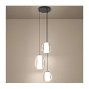 Eglo 390458 - zatemljiv LED lestenec MENORCA 1xLED/7W/230V + 2xLED/5,5W+3xLED/1,6W krom