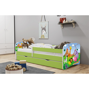 Otroška postelja z pregrado Ourbaby - Safari postelja brez skladiščnega prostora,160x70 cm