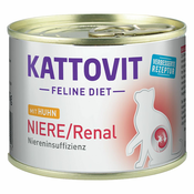 Kattovit Niere/Renal (ledvična odpoved) - 24x185 g Puran