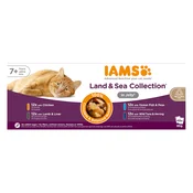 IAMS IAMS Senior Meso & Ribe v želeju - mokra hrana za mačke - 48 x 85 g