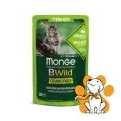 Monge Bwild Grain Free, Sterilised Cat, Wild Boar 85g, Vlažna Hrana Za Macke