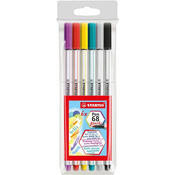 Stabilo: Pen 68 brush tanki flomasteri 6kom