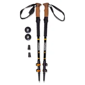 Warmpeace Hiker palice, 100 - 135 cm, čierna/žltá ()