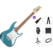 Ibanez GRX40-MLB Premium SET Metallic Light Blue Elektricna gitara