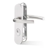 Varnostna armatura ACT Viking Plus (F1), klika-klika, Odprtina za cilindrični vložek PZ, AC-T F1 (srebrni aluminij), 72 mm