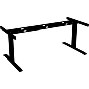 Mizno podnožje Worktec, 2 stebra, električno nastavljivo, širina 1800 mm, črno