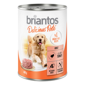 Ekonomično pakiranje Briantos Delicious Paté 24 x 400 g - Puretina