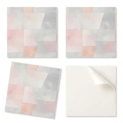 shumee Komplet vinilnih ploščic z geometrijskim kuhinjskim motivom v pastelnih barvah 20x20x20 cm