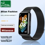Chensong Zamenska narukvica za pametni sat za Huawei Band, Crna