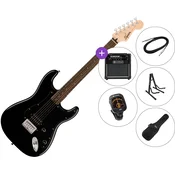 Fender Squier Sonic Stratocaster HT H LRL SET 2 Black Elektricna gitara