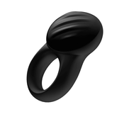 Satisfyer Signet Ring Vibrirajuci prsten, Sa aplikacijom, Crni