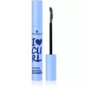 essence I LOVE CURL vodoodporna maskara za volumen črna 10 ml